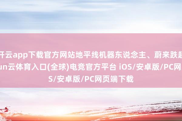 开云app下载官方网站地平线机器东说念主、蔚来跌超4%-开yun云体育入口(全球)电竞官方平台 iOS/安卓版/PC网页端下载