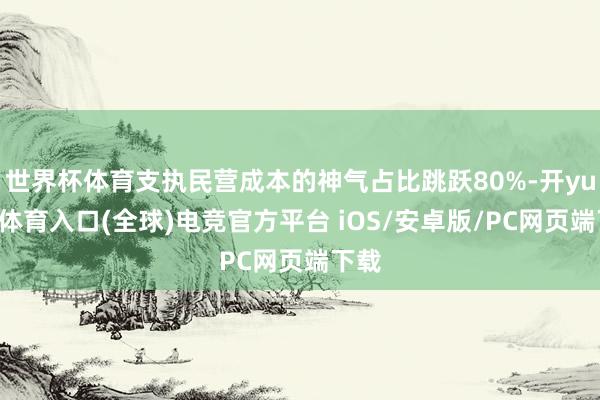 世界杯体育支执民营成本的神气占比跳跃80%-开yun云体育入口(全球)电竞官方平台 iOS/安卓版/PC网页端下载
