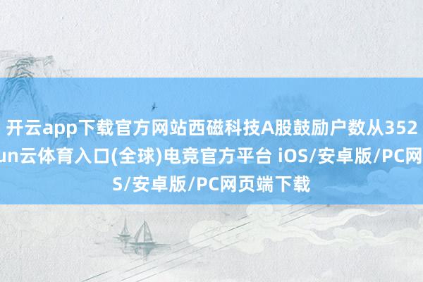 开云app下载官方网站西磁科技A股鼓励户数从3526户-开yun云体育入口(全球)电竞官方平台 iOS/安卓版/PC网页端下载