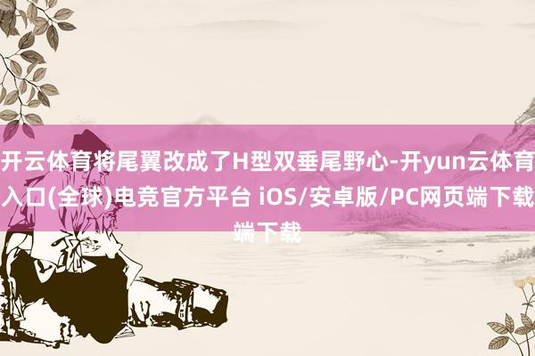 开云体育将尾翼改成了H型双垂尾野心-开yun云体育入口(全球)电竞官方平台 iOS/安卓版/PC网页端下载